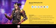 There are six different login options provided on Rewards Redemption Site (Image via Garena)